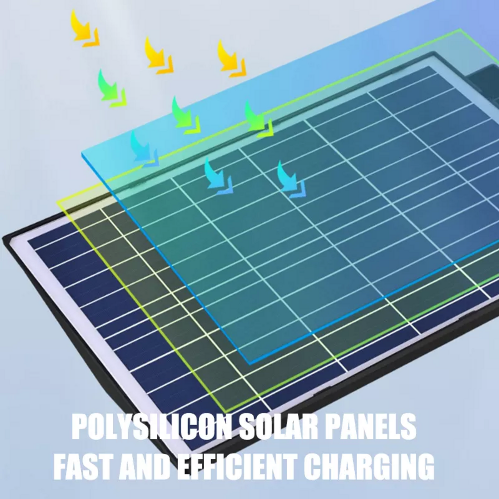 Réverbère solaire de rue 12v avec batterie de secours